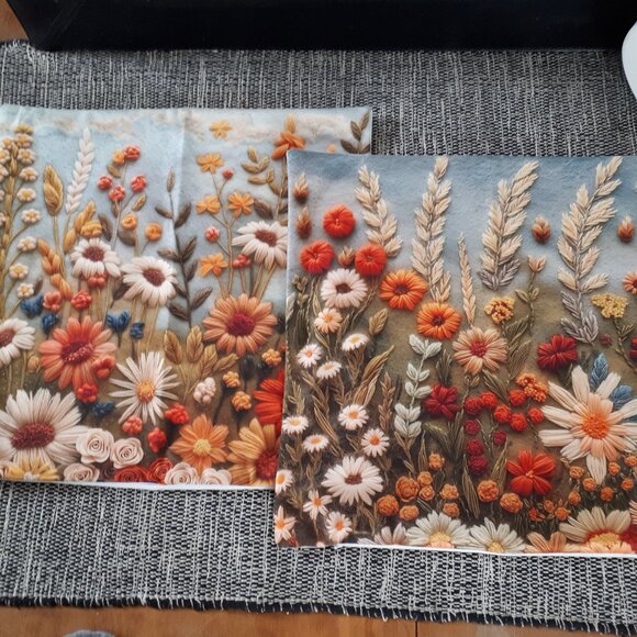 Set of two cushion covers - Floral pattern - Picture 1 of 2